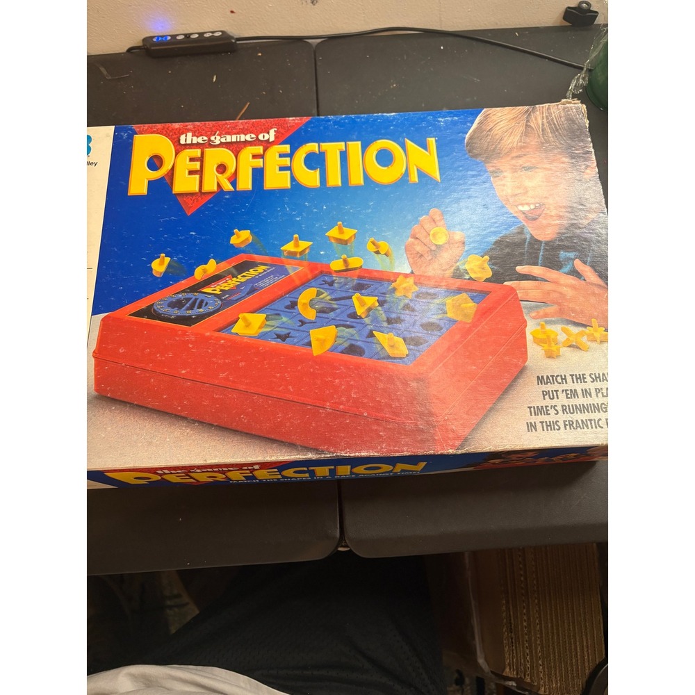 Vintage 1989 Milton Bradley Perfection Board Game 4060 Complete Retro Kids Game